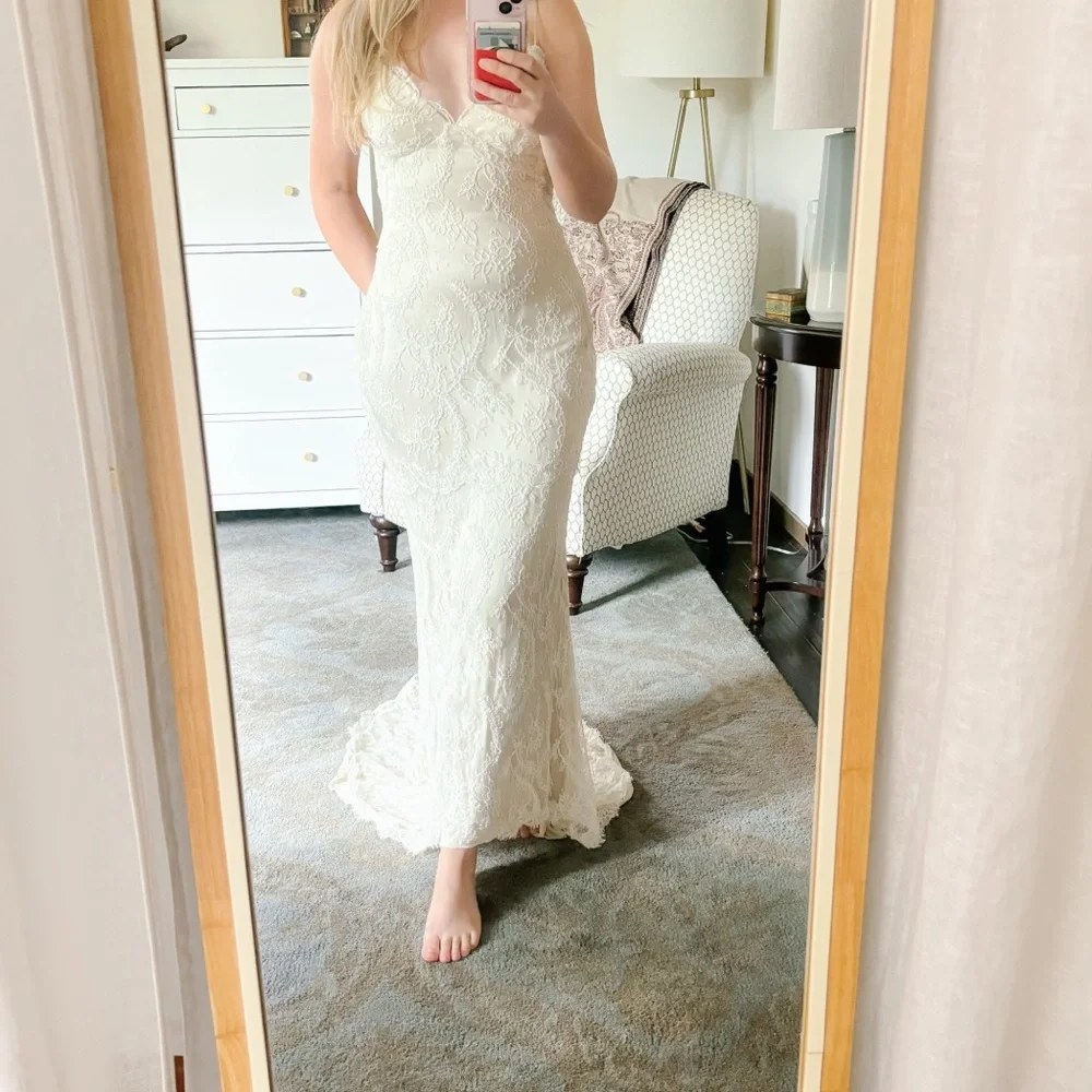 Katie May White Lace Wedding Dress - Picture 15 of 16
